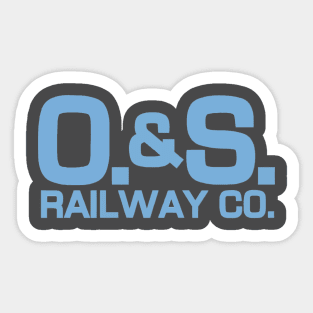 O&S Powder Blue Logo Sticker